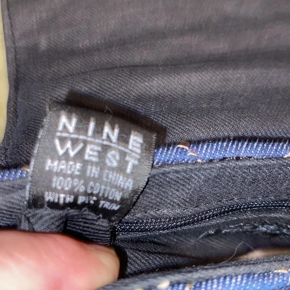 Blue Quilted Denim Crossbody Bag - Picture 11 of 11